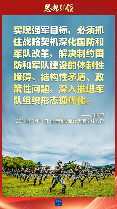 思想引領(lǐng)｜兩會上，習(xí)主席這樣談強(qiáng)軍之路