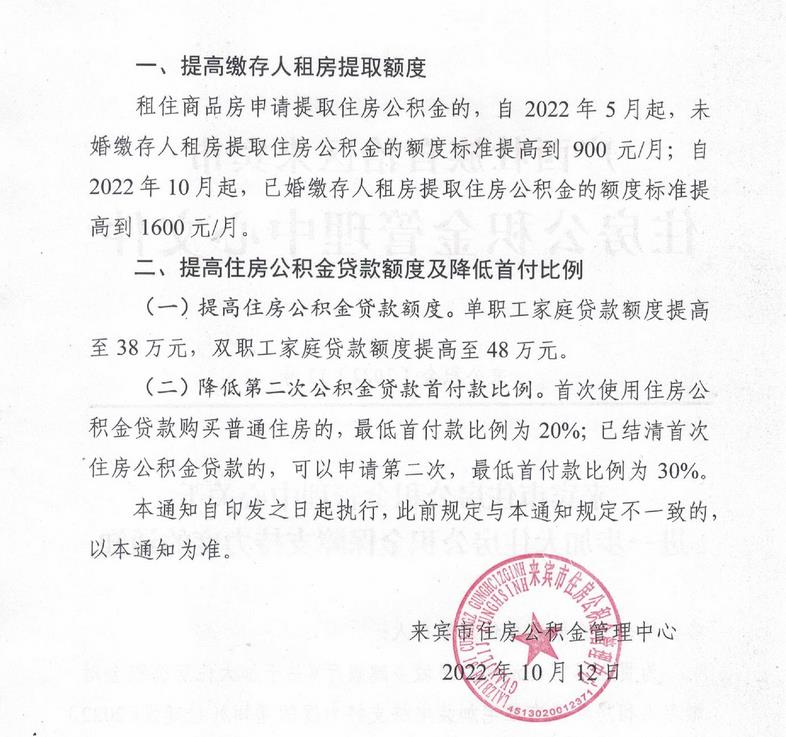 廣西來賓市住房公積金管理中心網(wǎng)站信息截圖。