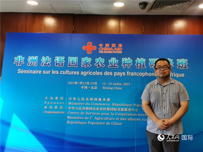 農(nóng)業(yè)農(nóng)村部全國(guó)農(nóng)業(yè)技術(shù)推廣服務(wù)中心正高級(jí)農(nóng)藝師孫釗。人民網(wǎng) 孫鴻宇攝