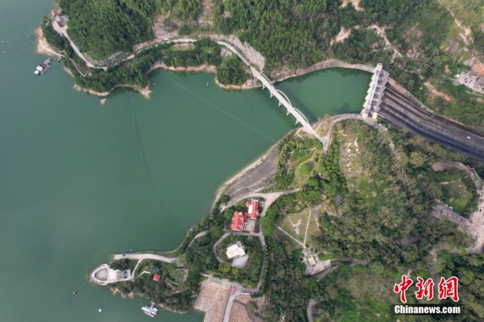 資料圖：俯瞰福建向金門供水工程水源地——泉州山美水庫。王東明 攝