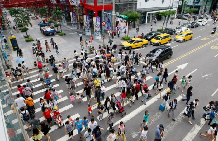 圖為信義商圈。圖片來源：臺灣“中時(shí)新聞網(wǎng)”。