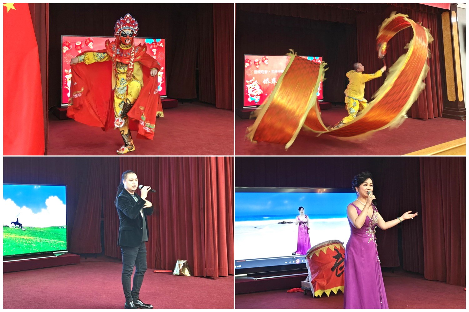 當(dāng)?shù)貎S界知名演員獻(xiàn)上精彩演出。主辦方供圖