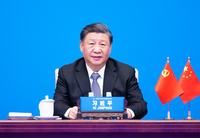 2023年3月15日，習近平主席在北京出席中國共產黨與世界政黨高層對話會，并發(fā)表題為《攜手同行現代化之路》的主旨講話。