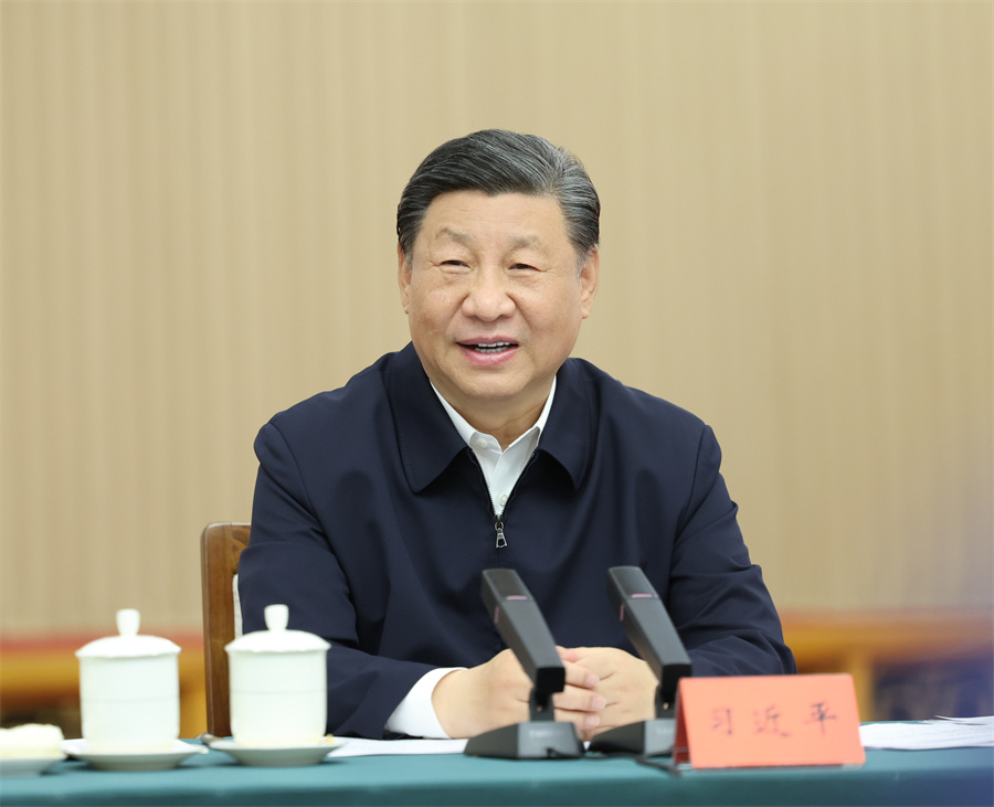2024年5月23日下午，中共中央總書記、國家主席、中央軍委主席習(xí)近平在山東省濟(jì)南市主持召開企業(yè)和專家座談會(huì)并發(fā)表重要講話。新華社記者 鞠鵬 攝