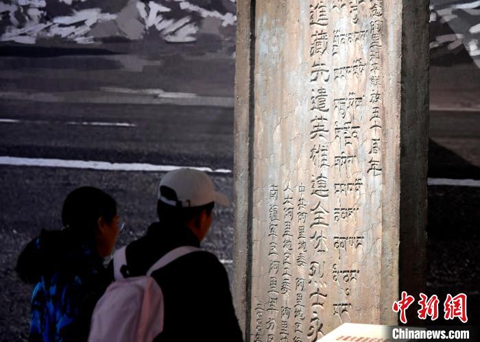 圖為5月18日，觀眾正在欣賞展覽?！±盍?攝